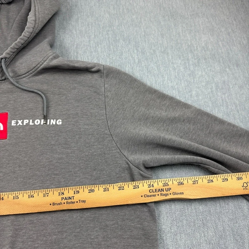 The‎ North Face Hoodie Mens XL Gray Never Stop Exploring Pullover Sweatshirt